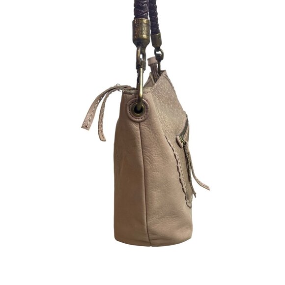 The Sak Women's Indio Leather Mocha Sparkle One Hobo Shoulder Bag Sz M - Picture 7 of 12